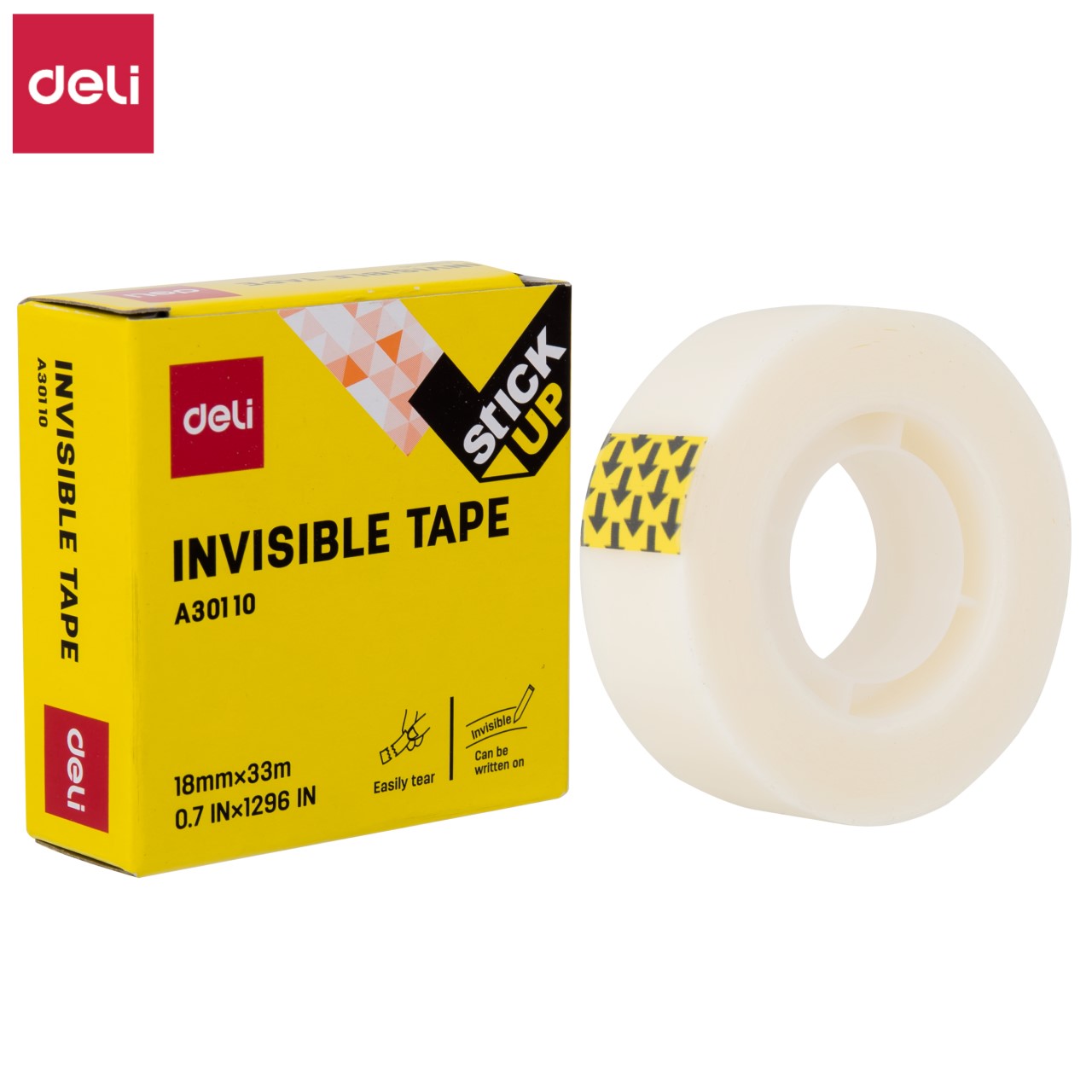 Deli Invisible Tape (A301 10) (18MMX33Mtr)