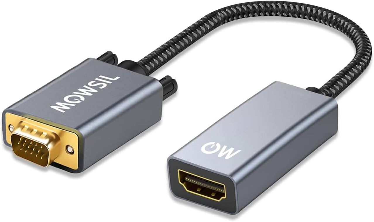 Mowsil VGA To HDMI Adapter