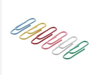 COLOURED PAPER CLIPS (U-TYPE)