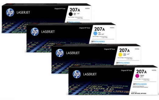 HP LASER JET W2210A (K), W2211A (C), W2212A (Y), W2213A (M) (207A)