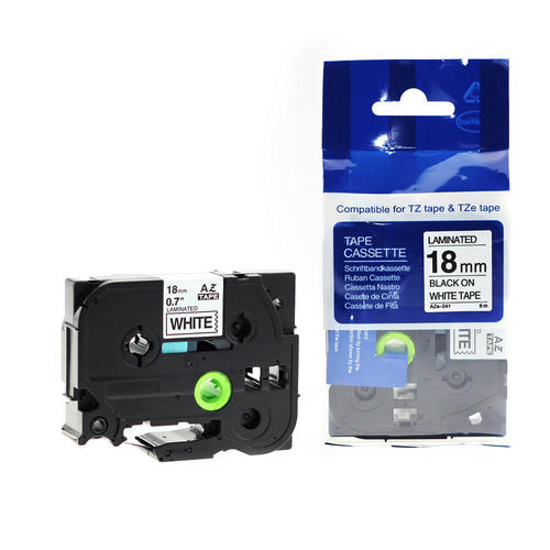 BROTHER COMPATIBLE CARTRIDGE TAPE 18 MM (BLACK AND WHITE)