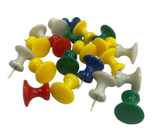 Push Pin Assorted (Jumbo Spool Shaped Pin)