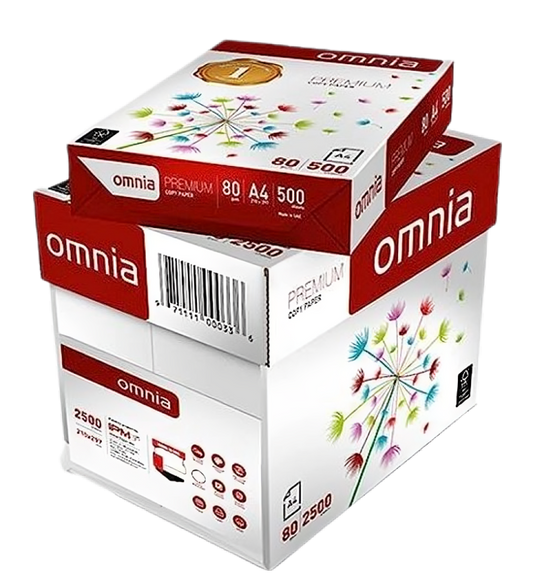 A4 SIZE PAPER 80 GSM (OMNIA)