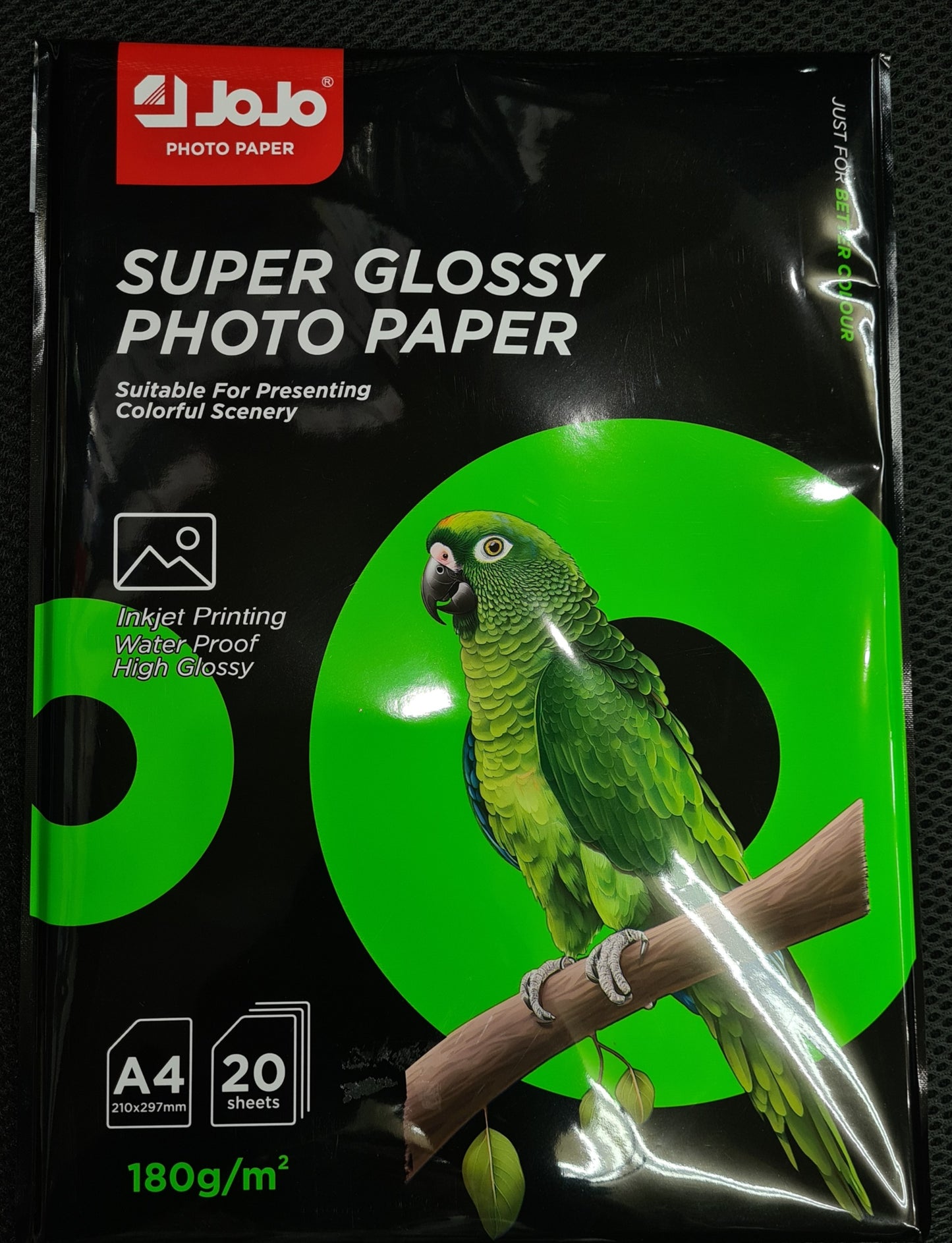 JOJO A4 SIZE 180GSM 20 SHEET GLOSSY PHOTOPAPER