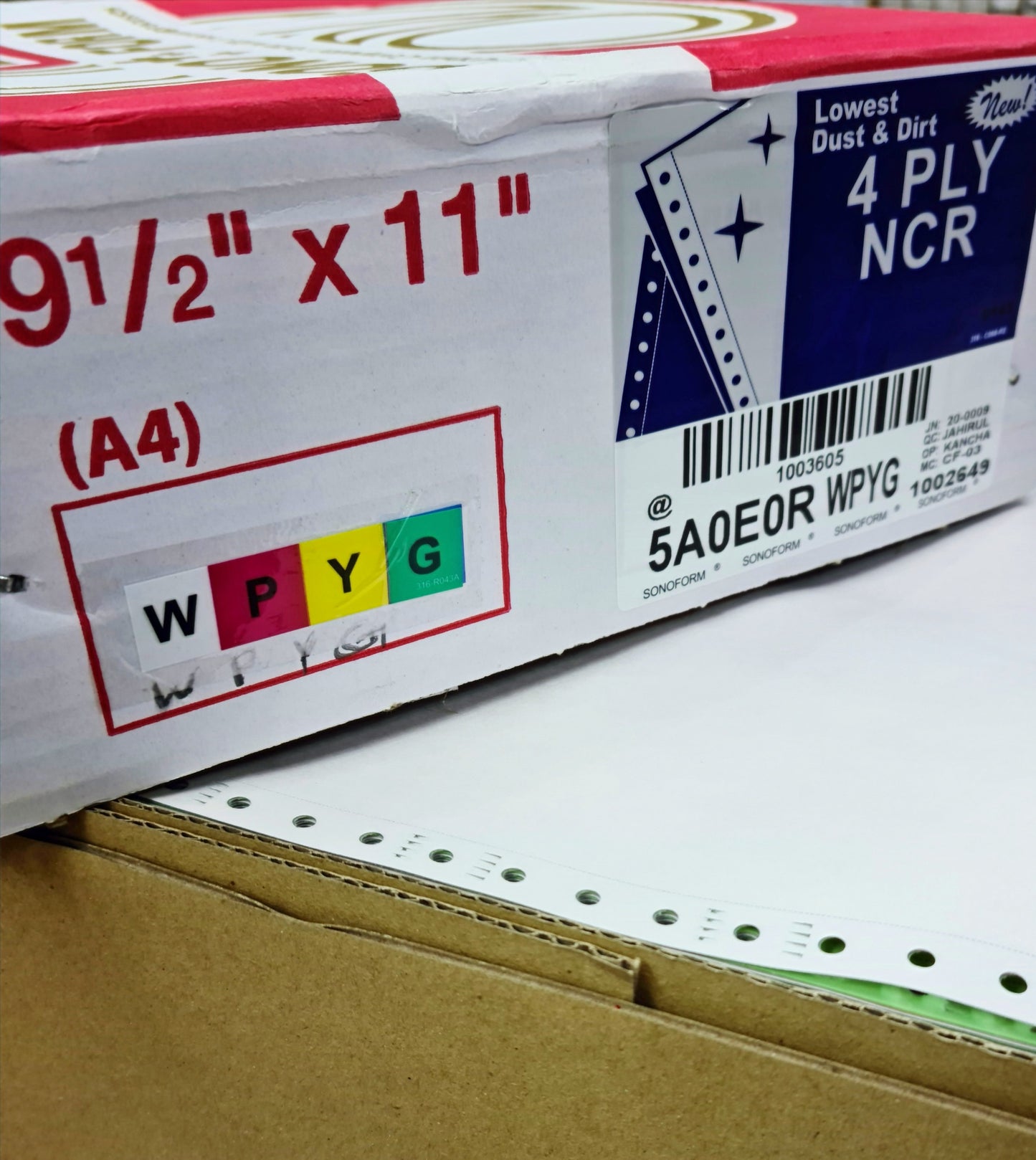 SONOFORM COMPUTER PAPER