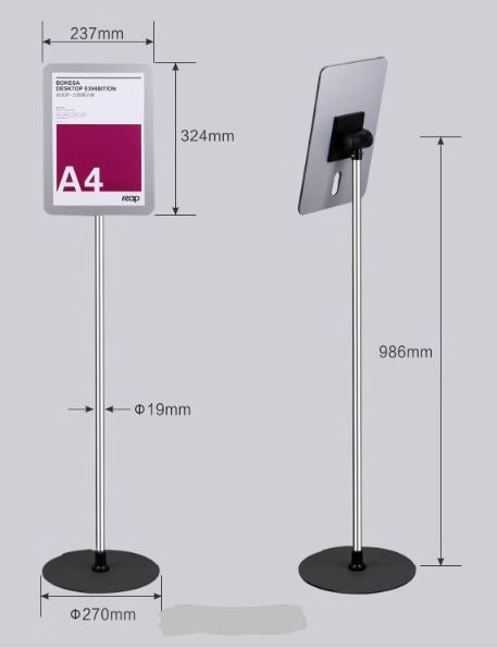 POSTER DISPLAY STAND A4 (BRAND: BOKESA)