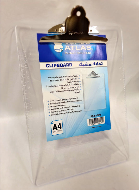 ACRYLIC CLIPBOARD ATLAS (ASF36418)