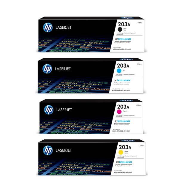 HP LASER JET TONER CF 540 (K) /CF 541 (C)/CF 542 (Y)/CF 523 (M) (203 A)