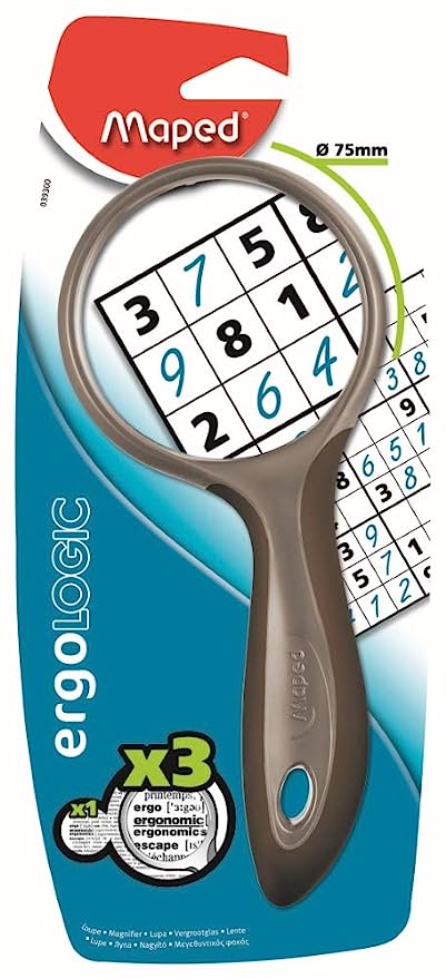MAPED MAGNIFYING GLASS X3