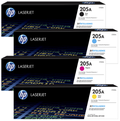 HP LASER JET TONER CF 530 (K) /CF 531 (C)/CF 532 (Y)/CF 533 (M) (205 A)