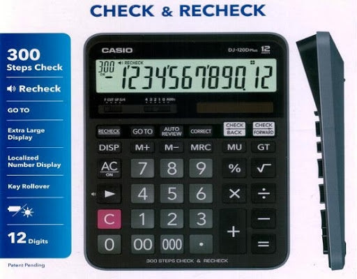 CASIO CALCULATOR DJ 120D PLUS