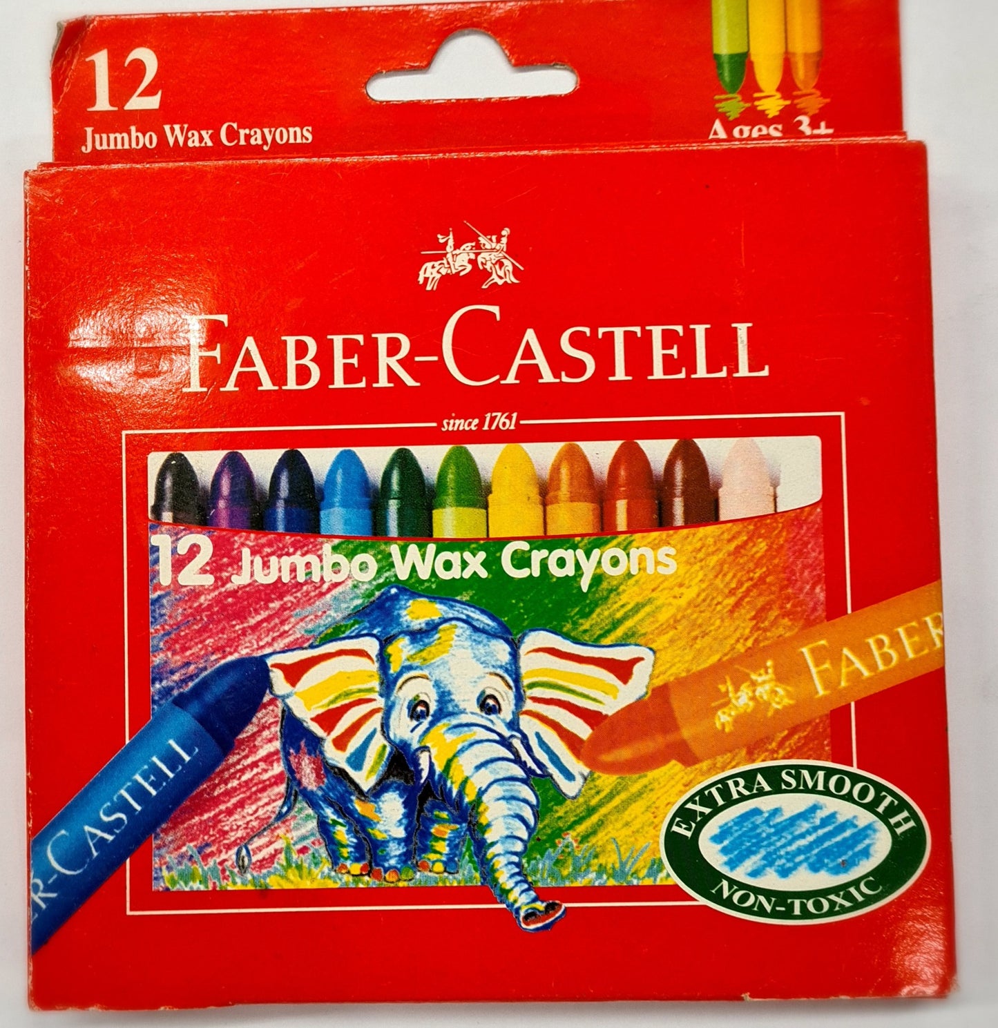 FABER-CASTELL JUMBO WAX CRAYONS