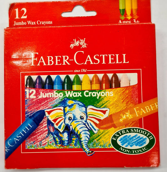 FABER-CASTELL JUMBO WAX CRAYONS