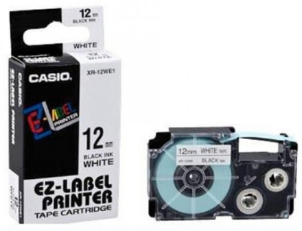 CASIO LABEL CARTRIDGE 9 MM BLACK ON WHITE
