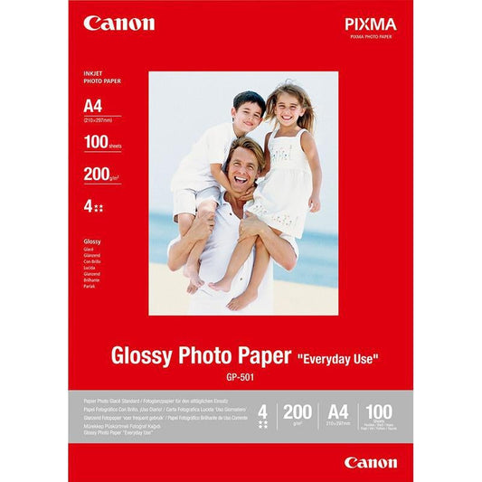 CANON GLOSSY PHOTOPAPER A4 (200 GSM) (100 SHEETS)