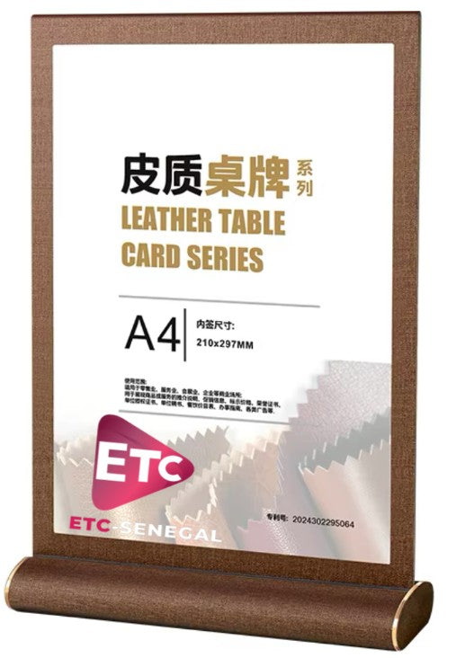 Acrylic Holder A4 Size Leather Type