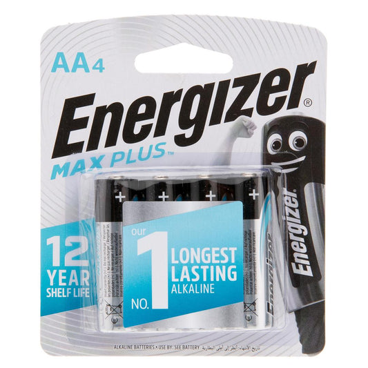 Energizer Max Plus AA Alkaline Battery(1x4)