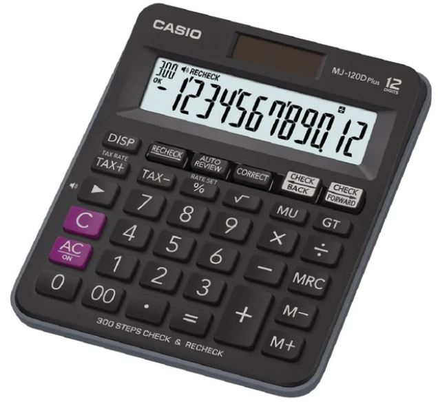 Casio Calculator MJ-120D PLUS BK