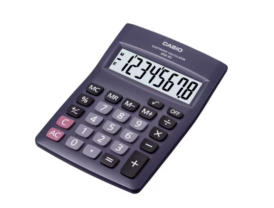 Casio Calculator MW-8V-BK