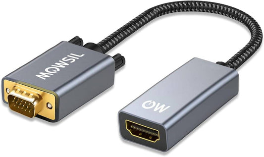 Mowsil VGA To HDMI Adapter